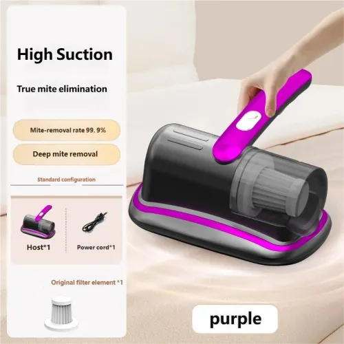 Wireless Handheld Mattress Vacuum Cleaner, Equipped with UV-C Lamp, HEPA Filter