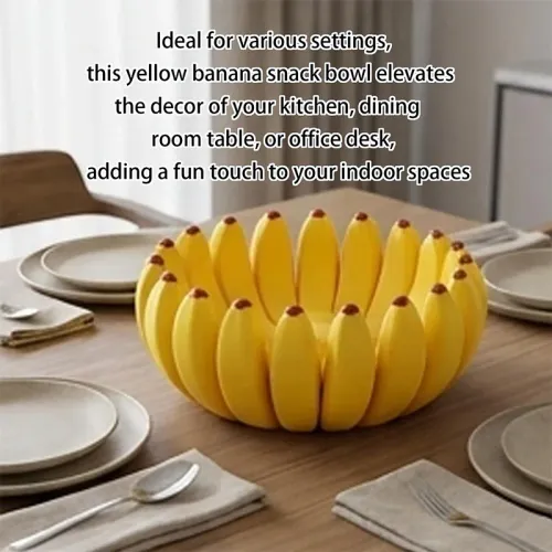200 mm Fun Banana Fruit Bowl Storage Tray