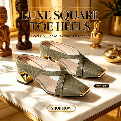 Square-toe semi-covered sandals (grey) — soft sole and soft upper