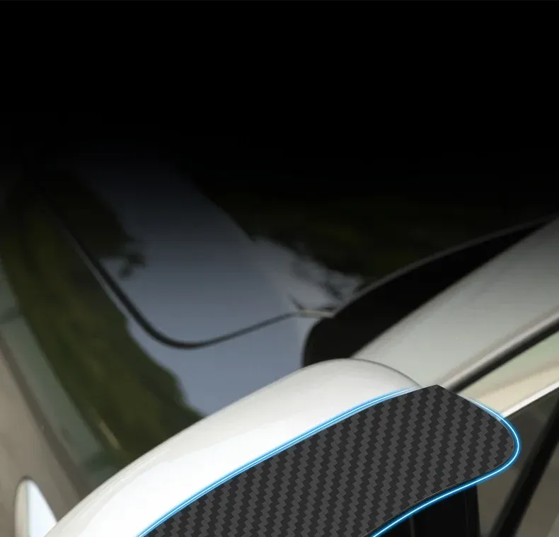 4PCS Car Blind Spot Mirrors with Rain Shield Universal Side Mirror Waterproof Cover Wide Angle Rearview Mirror Visibility Safety