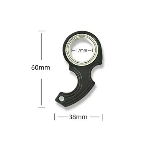 Karambit Spinner Finger Swivel Claw Knife Keychain High Quality Metal Grain Texture Fidget Spinner Metal Keych