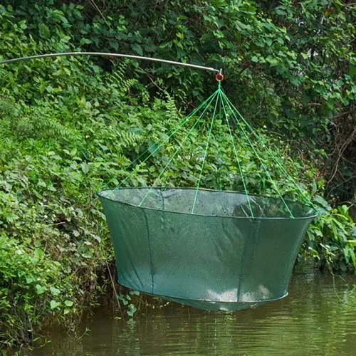 Open folding lifting net, carrying zither, fish bag, round shrimp net, fishing gear, fishing net