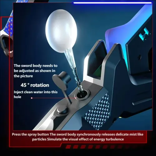 Outdoor Toy Bright Sword Axe Multi-Color Flash LED Light Streamer Cosplay Sword Toy Party Family Interactive Toy For Kids Adult