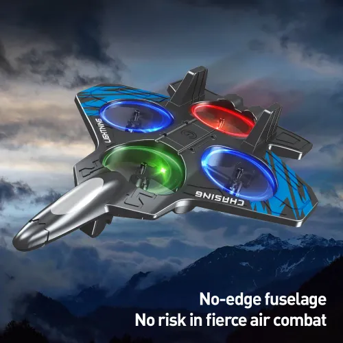 Complete Flying Kit: Professional RC Fighter Jet Drone - USB Type-C Fast Charging Included