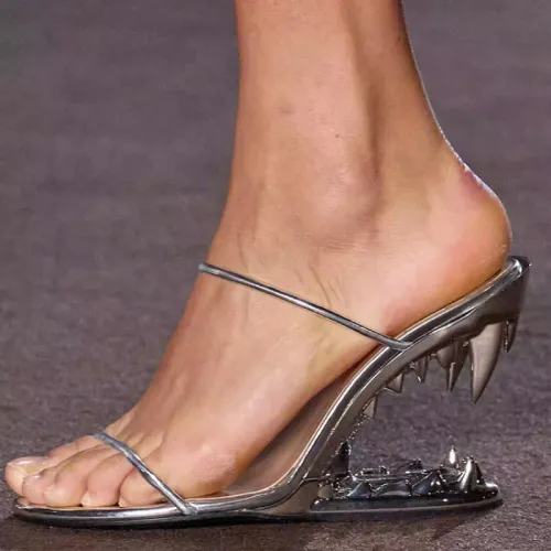 Summer New Arrivals: Metal-Studded Sandals, High Heels, Runway Styles, Women's Dresses