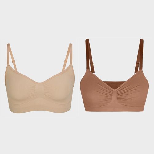 FeelinGirl Women's Wireless Sculpt Bra Comfort Bralettes No Underwire Unlined Cami Bra Seamless Tshirt Bras Sports Bra Bralette Basic Comfortable Fit Womenswear Everyday Up to 44DD