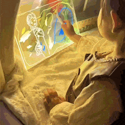 This LED Note Board Turns Your Child's Drawings Into Glowing Art (And Finally Gets Them Off Screens)