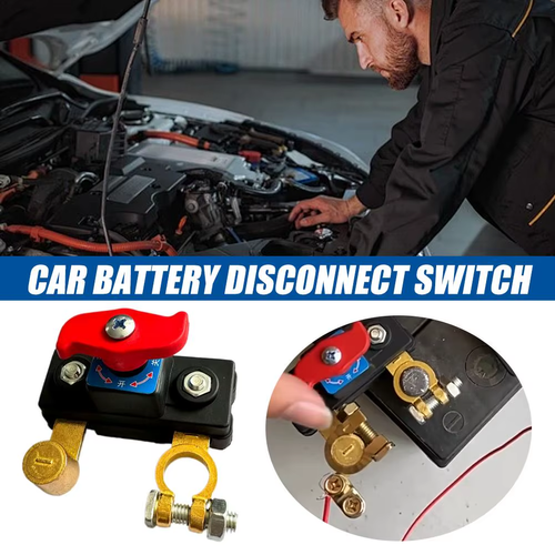 🔋Universal 12V 24V Car Battery Disconnect Switch Heavy Duty Negative Terminal Power Cut Off Isolator