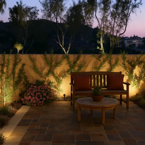 7-LED Outdoor RGB Solar Waterproof Spotlight — Garden Landscape Light (Suitable for Walls, Pathways, Trees, and Lawns)