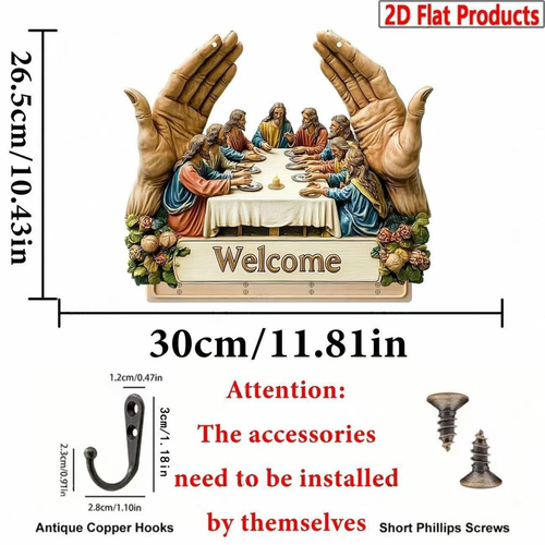 Wooden statue key holder