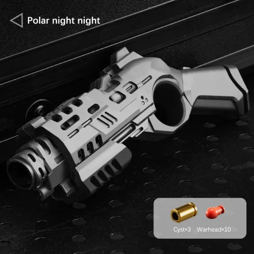 Nylon Spray Gun Fired Ejected Soft Pistol Spinner Multi Playability Decompression Ratchet Flip Push Slider Toy