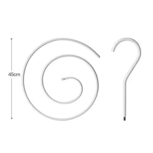 2pcs Round Spirals Sheet Hanger Quilt Sheet Sheet Hangers Multi-Functional Balcony Rotating Spirals Drying Rack For Clothes