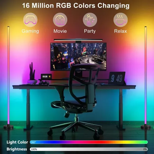 Colorful RGB floor lamp