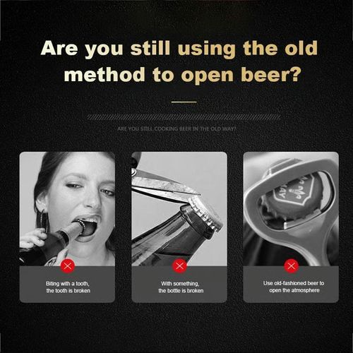 Stainless steel automatic bottle opener