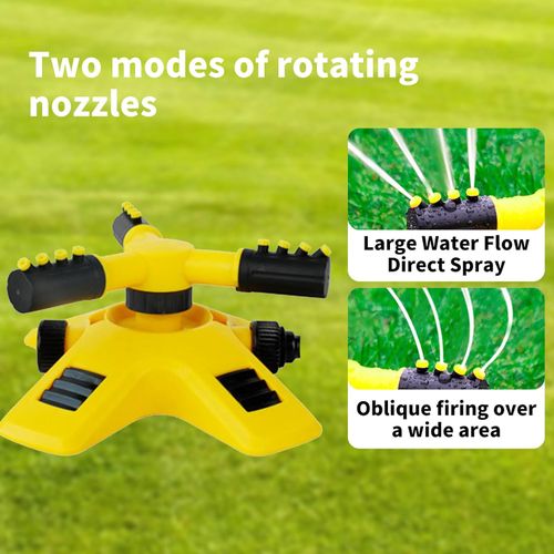 Automatic 360 ° 3-arm rotating sprinkler irrigation system