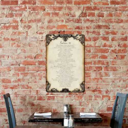 Metal wall decoration hanging plaque