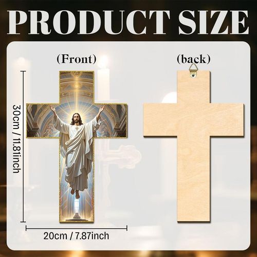 Retro-Wandkreuz mit Jesus Christus