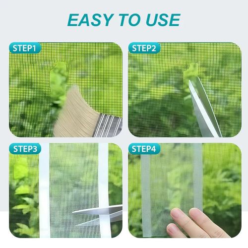 2pcs Self-Adhesive DIY Window Screen Repair Tape – Quick Fix for Holes & Tears, Easy No-Tool Repair