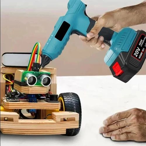 Electric Hot Melt Glue Gun Cordless Electric Glue Grab 11mm Glue Stick Hot Melt Welding Air Gun （No battery）for Makita 18V