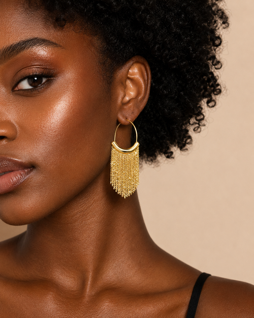 2pcs Fashion Metal Snake Bone Tassel Earrings For Women Simple Gold Silver Color Geometric Earrings Party Jewelry Beautiful Gift