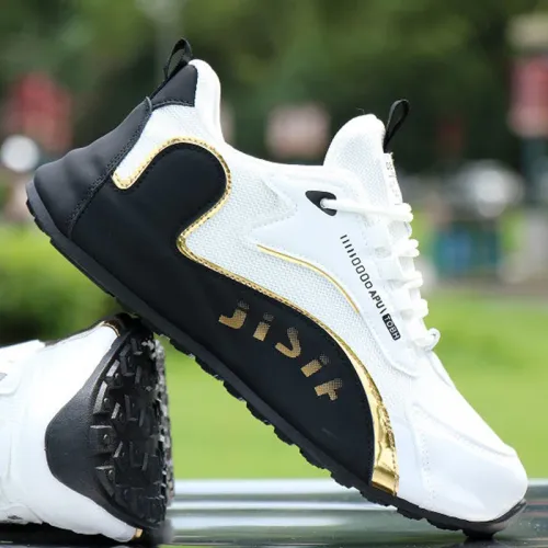 Men's new mesh casual, fashionable, lightweight, comfortable, breathable sports shoes BLACK