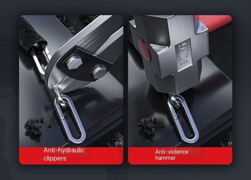 Dedicated Anti-Theft Lock for Electric Vehicles and Motorcycles — Featuring an Extra-Thick Chain, Reinforced Steel Plates, and Adjustable Design