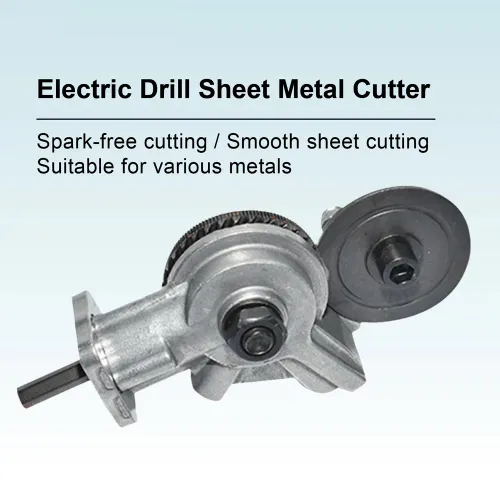 Electric drill shears for metal sheet cutting