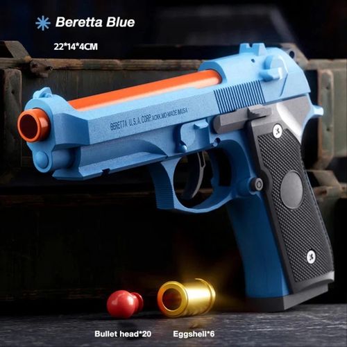 Compact Burst Fire Ejecting Toy Gun, Macaron-Style Soft Dart Blaster