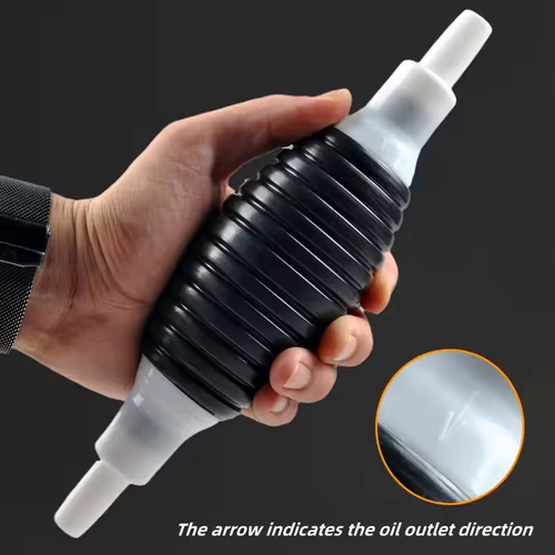 2pc portable siphon pump  manual fluid transfer pump (includes one hose,one pump,two clamps,one flow control valve)