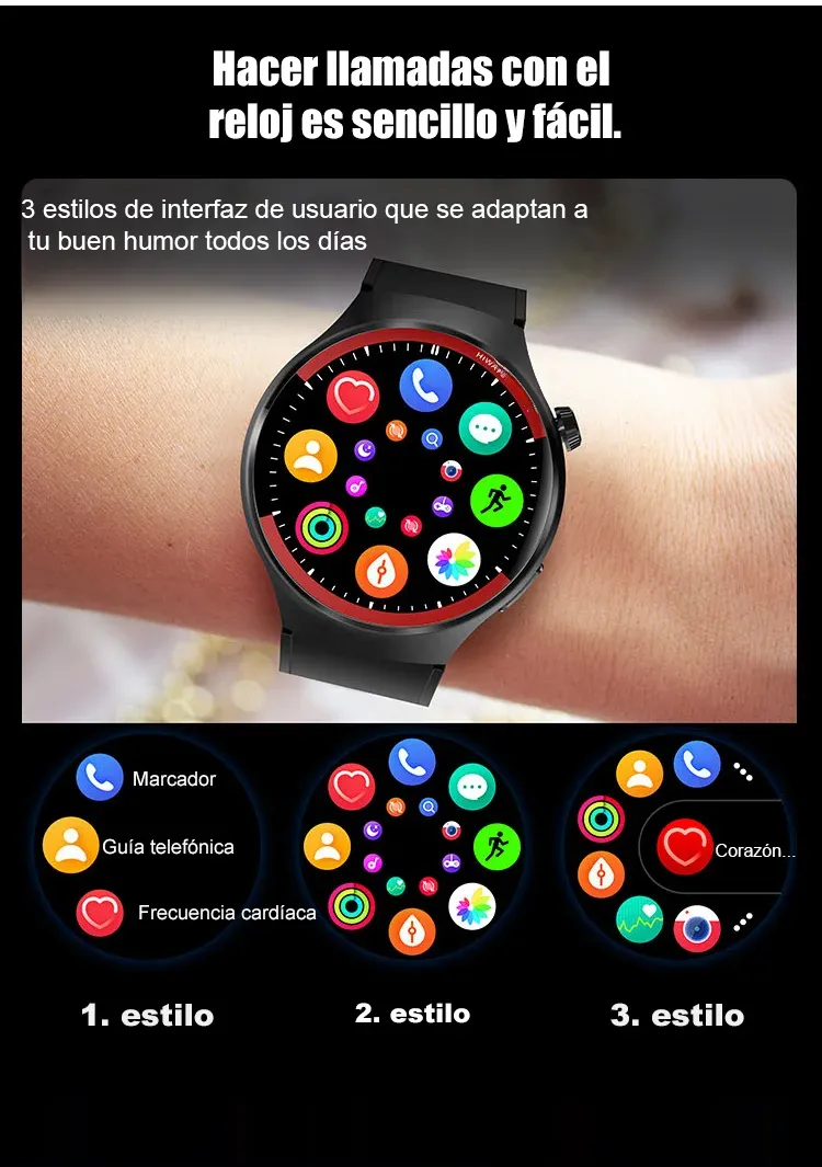 WATCH4PRO Space Exploration Round Screen Smartwatch