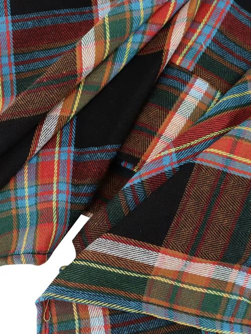 Elegant High Waist Asymmetrical Skirt for Women | Trendy Plaid Bodycon Skirt Streetwear Office Party Fitted Retro Style