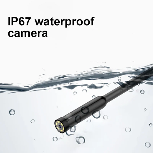 3 In 1 Endoscope Camera (2 Metre)Type-C With 6 LEDs, HD Mini Inspection Tool