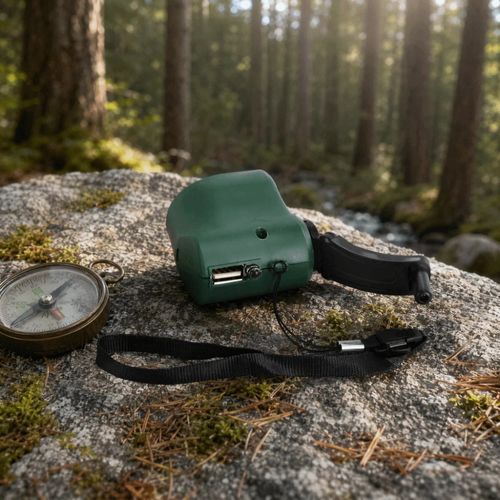 2pcs Hand cranked generator ABS USB outdoor charger