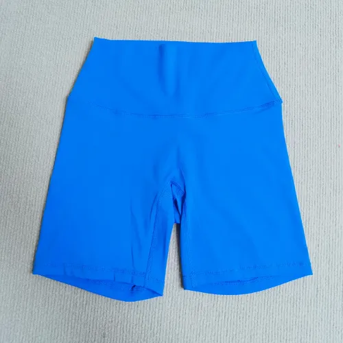 Solid Color Women Fitness Sports Short High Waist Yoga Short Leg Cycling Comprehensive Training Jog Squat Proof