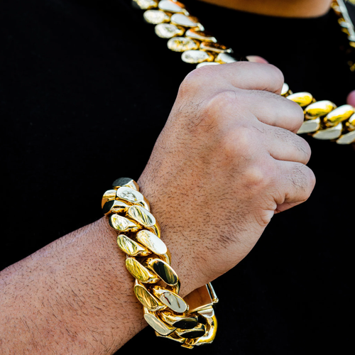 Handmade Cuban Link Necklace and Bracelet