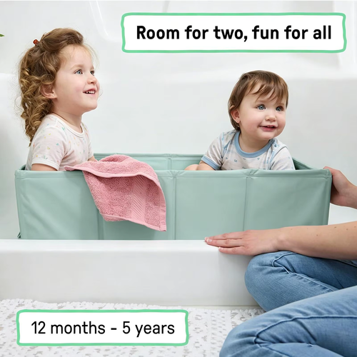 Foldable  Bathtub With NonSlip Base PVC Travel Tub Easy To Clean And Store Travel Essential