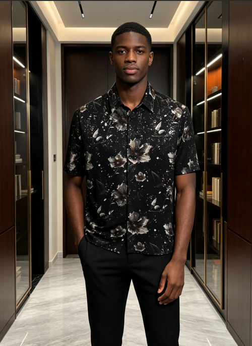 Luxury Sparkle Men's Dress Shirt