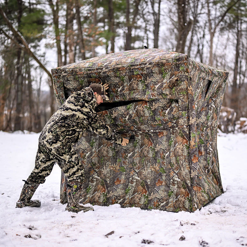 Vis Series See Through Hunting Blind, Pop Up Ground Deer Blind(Accommodates 2–3 people)