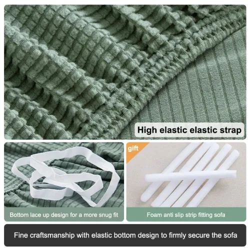 Solid Color Elastic Sofa Covers for Living Room Spandex Sectional Corner Sofa Slipcovers