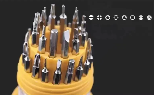 31 in 1 Mini Magnetic Carbon Steel Screwdriver Set Drill Bits and Drill Bit Holder Mobile Phone Repair Tool Set