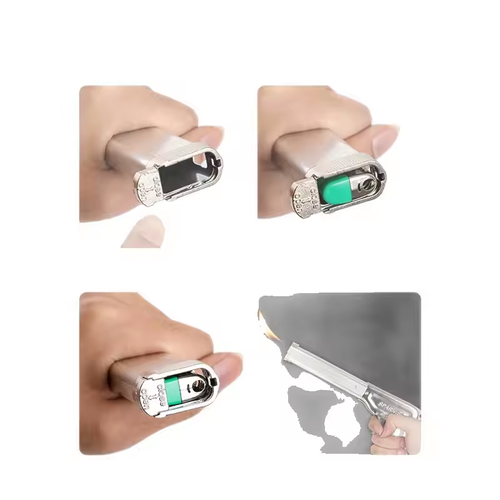 Lighter Extended Handle Ignition Gun Metal Thickened Kitchen Gas Stove Barbecue Igniter Lighter Men Gift