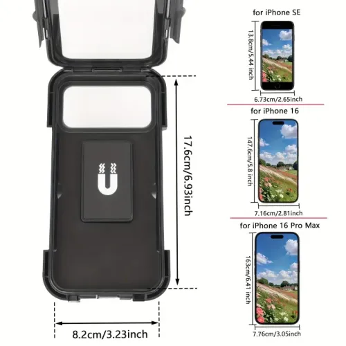 Waterproof Scooter Motorcycle Phone Bag Motorcycle Phone Holder Motorcycle Bicycle Waterproof Case Handlebar Holder Housing