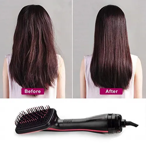 Hot Sale One Step Hair Comb Negative Ion Hair Dryer Brush Curling Straight Wet And Dry Straight Curler Hot Air Comb