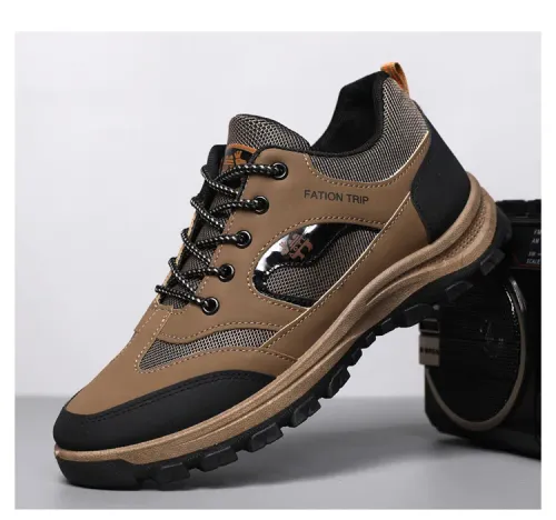 2026 Men Casual Sports Leather Outdoor Fashion Shoes Lightweight Sneakers Shoes