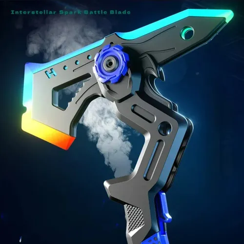 Type-c charging luminous axe sound light saber spray toy