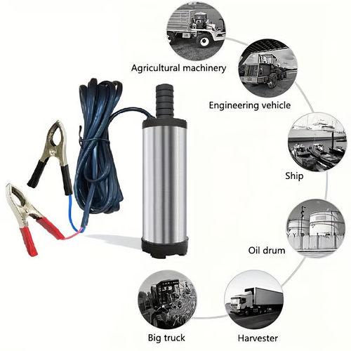 Portable Submersible Pump, Ideal for Diesel, Kerosene & Water🛢️