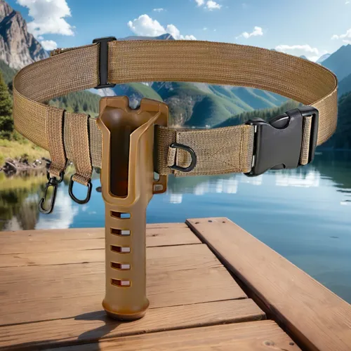 Fishing Waist Belt Rod Holder Adjustable Fishing Wading Belt Rod Holder Wader Fishing Waist Belt Fishing Gear Accessories