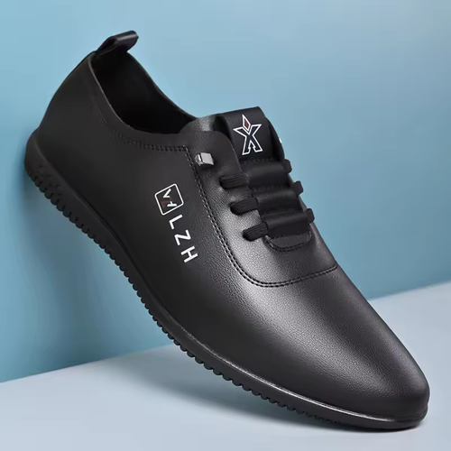 Men's Business Casual Shoes, Lace-up Comfort Walking Shoes, Soft Sole Anti-Skid Driving Shoes, Versatile Footwear for Daily Work