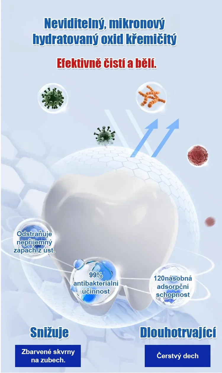 Get brighter teeth in 7 days Probiotic Whitening Toothpaste