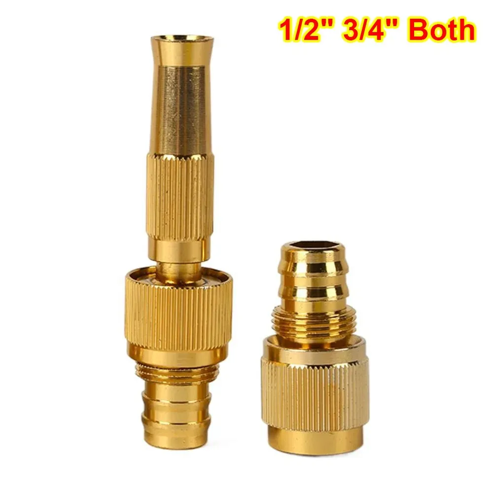 1Set High Pressure Water Spray Torch Nozzle with Quick-connect Connector  Washing Machine Nozzle Brass Plating
